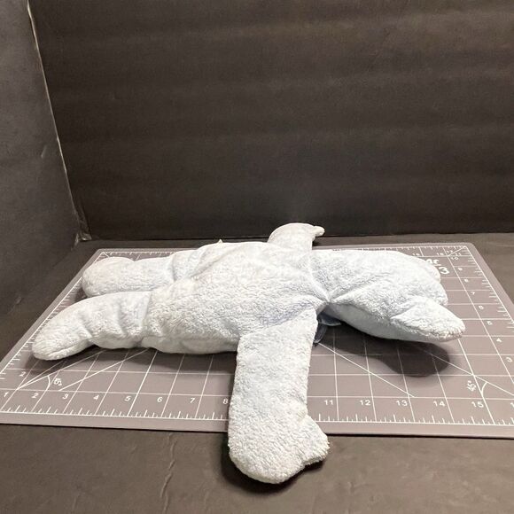 North American Bear Co Pancake Bear #3538 Flat Pastel Blue Plush Terry Lovey 14" - Picture 12 of 12